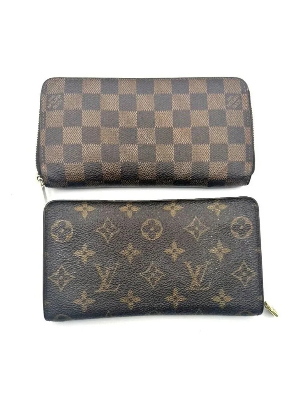 Louis Vuitton Zippy Wallet Set of 2 Monogram Damier Leather